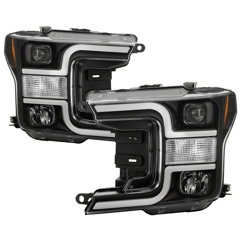 SPYDER 5086624 Spyder 18-19 Ford F-150 Projector Headlights - Halogen Model Only - Black PRO-YD-FF15018-LB-BK