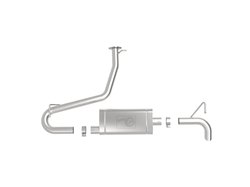 aFe 49-37017 Takeda 2-1/2in 304 SS Axle-Back Exhaust 18-21 Hyundai Kona L4 1.6L (t)