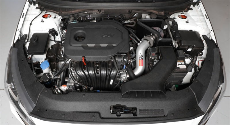 K&N Engineering 69-5321TS K&N 15-18 Hyundai Sonata L4-2.4L F/I Silver Typhoon Short RAM Intake