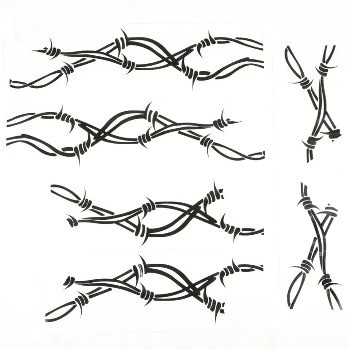 Rugged Ridge 12300.32 Side Decals Pair Barbed Wire 07-18 Jeep Wrangler