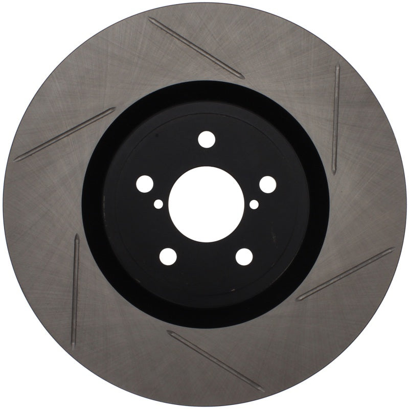 Stoptech 126.47019SL StopTech Power Slot 04 STi Front Left SportStop Slotted Rotor