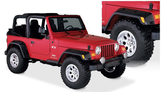 Bushwacker 10908-07 97-06 Jeep TJ Max Pocket Style Flares 4pc - Black