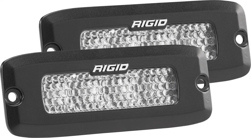 Rigid Industries 925513 SRQ - 60 Deg. Lens - White - Flush Mount - Set of 2