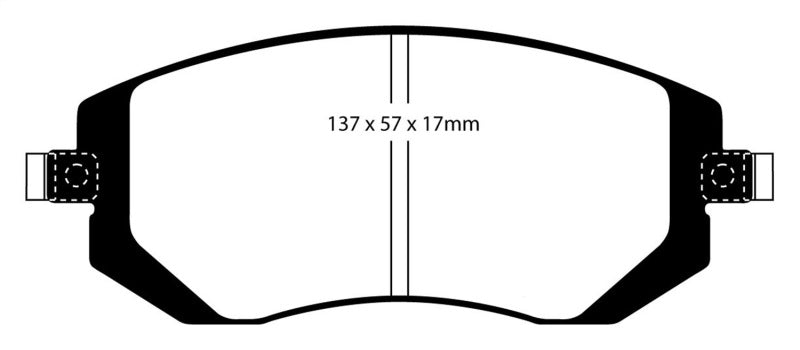 EBC DP31661C 04-06 Saab 9-2X 2.0 Turbo Redstuff Front Brake Pads