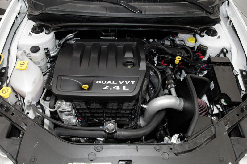 K&N Engineering 69-2549TS K&N 69 Series Typhoon Performance 13 Chrysler/Dodge 200/Avenger 2.4L Silver Cold Air Intake Kit