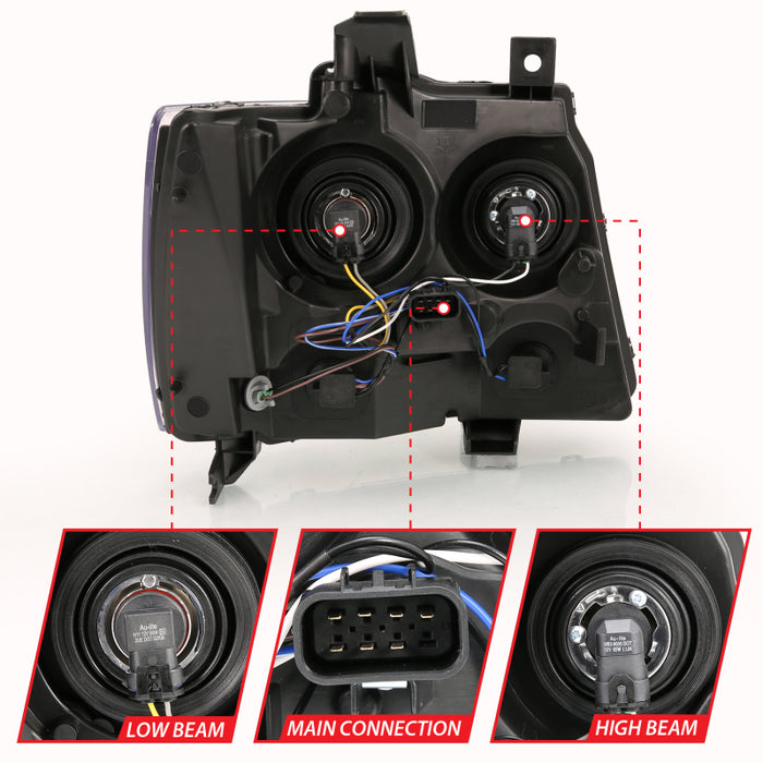 ANZO 111475 ANZ Crystal Headlights