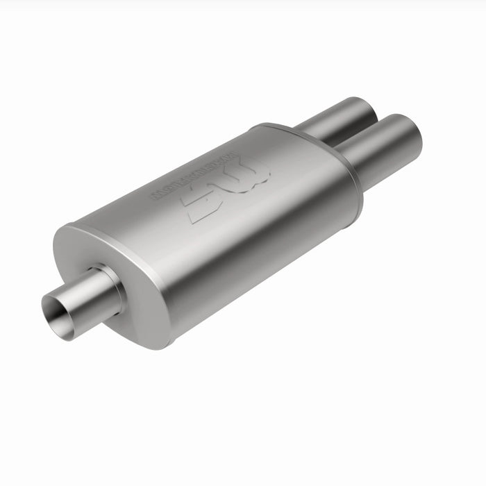 Magnaflow Perf Exhaust MAG14815 Stainless Muffler 2.25in In / Dual 3in Tips Out