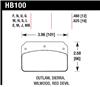 Hawk Performance HB100F.480 Hawk Wilwood Dynalite Caliper HPS Street Brake Pads