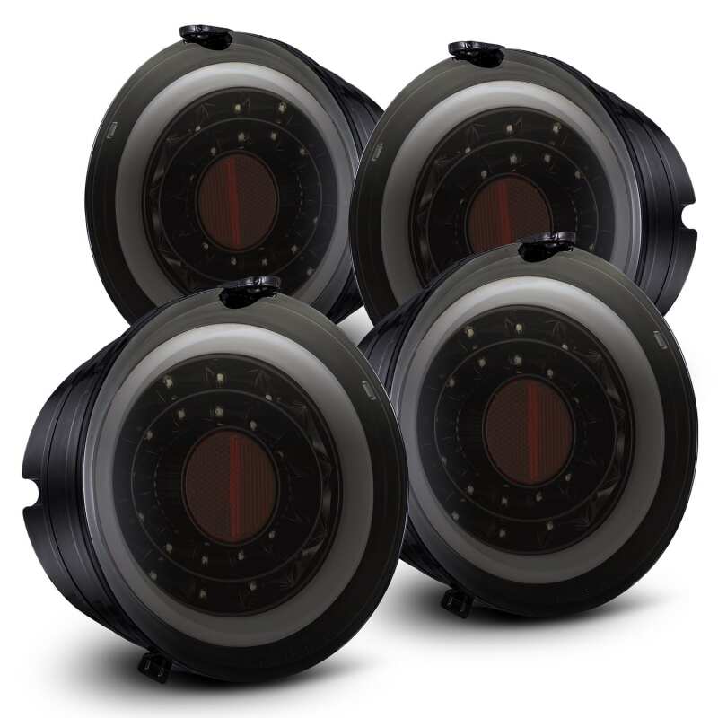 AlphaRex 610020 05-13 Chevrolet Corvette PRO-Series LED Tail Lights Jet Black