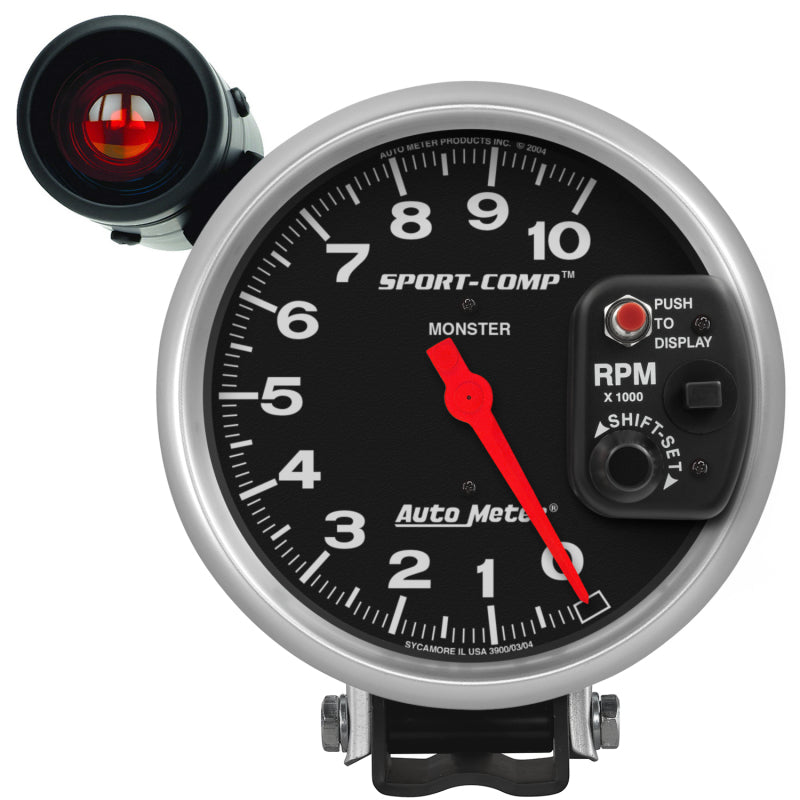 AutoMeter 3904 Autometer Sport-Comp 5 inch 10K RPM Shift Light Tach