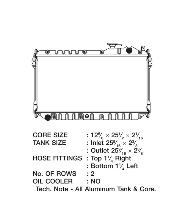Csf Cooling CSF2862 Radiator 89-97 Mazda Miata NA
