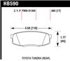 Hawk Performance HB590P.682 Hawk 08-10 Toyota Land Cruiser / 07-10 Tundra Super Duty Street Rear Brake Pads