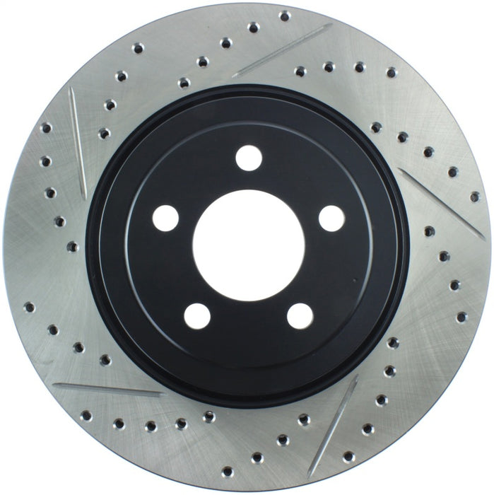 Stoptech 127.63061R StopTech 05-09 Chrysler 300 (5.7L V8 exc SRT-8) Front Right Slotted & Drilled Rotor