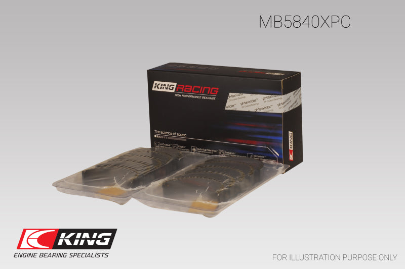 King Engine Bearings MB5840XPC0.25 Chrysler 300 Srt8 (Size 0.25) Main Bearing Set