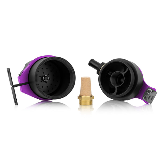 Mishimoto MMBCC-UNI-PR Universal Baffled Oil Catch Can - Purple