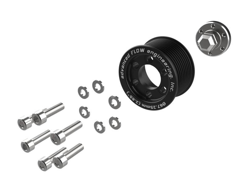 aFe 79-10008 15-23 Dodge Challenger / 15-23 Dodge Charger SRT Hellcat 2.65in Supercharger Power Pulley Kit