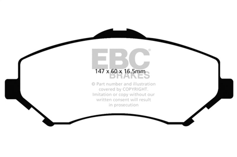 EBC DP41798R 08-11 Chrysler Town & Country 3.3 Yellowstuff Front Brake Pads