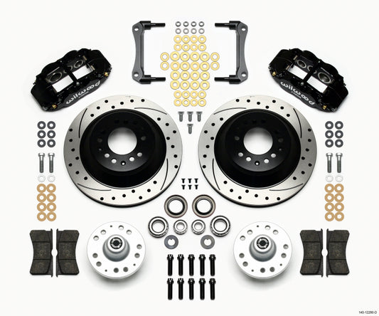Wilwood 140-12280-D Narrow Superlite 6R Front Hub & 1PC Rtr Kit 12.88in Drilled 79-81 Camaro
