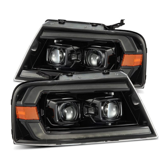 AlphaRex 880136 04-08 Ford F150 PRO-Series Projector Headlights Chrome w/ Sequential Signal and DRL