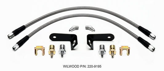 Wilwood 220-9195 Flexline Kit Front 1970-1973 Ford Mustang w/ FSL4 Caliper