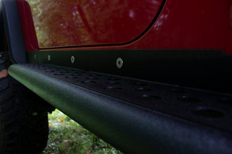 Fishbone Offroad FB23028 97-06 Jeep Wrangler TJ Steel Rock Slider - Black Textured Powdercoat