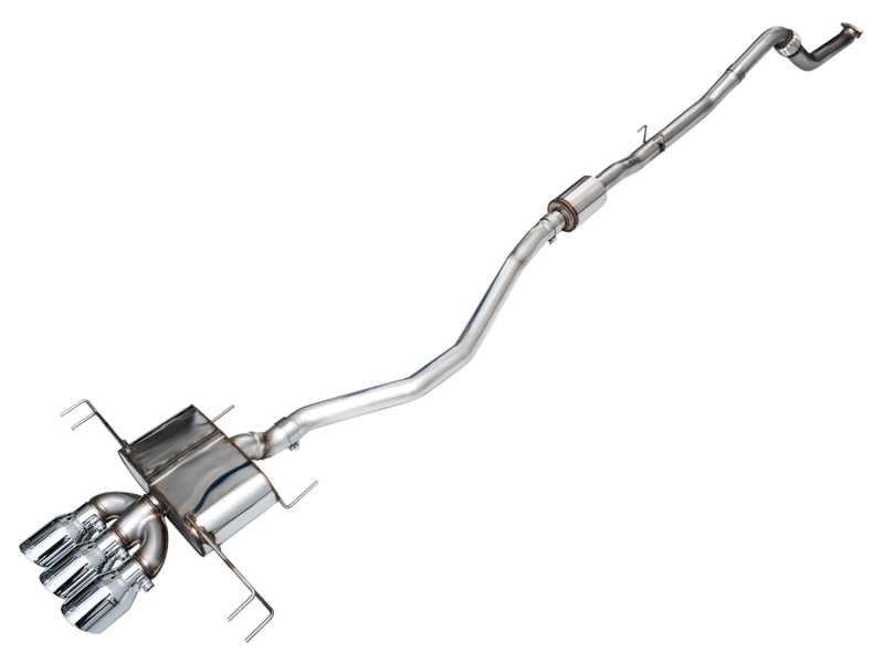 AWE Tuning 3015-52287 2023 Honda Civic Type R FL5 Touring Edition Exhaust w/ Triple Chrome Silver Tips