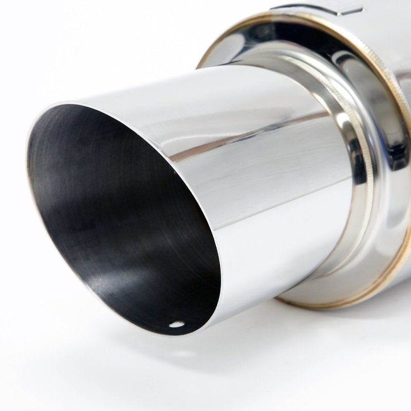 BLOX Racing BXEX-00100 60.5mm Street Muffler - Angled Tip