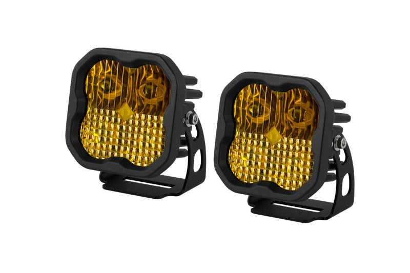 Diode Dynamics DD6480P SS3 LED Pod Sport - Yellow Combo Standard (Pair)