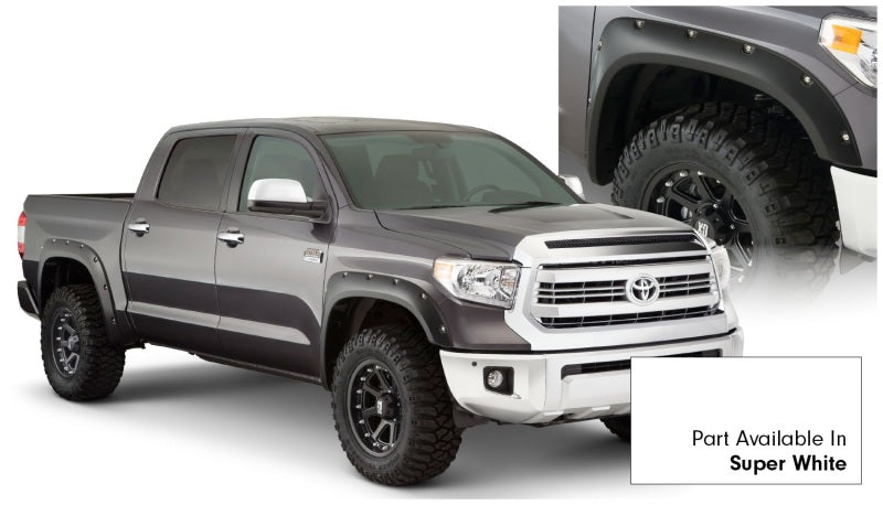 Bushwacker 30918-13 16-18 Toyota Tundra Fleetside Pocket Style Flares 4pc 66.7/78.7/97.6in Bed - Super White