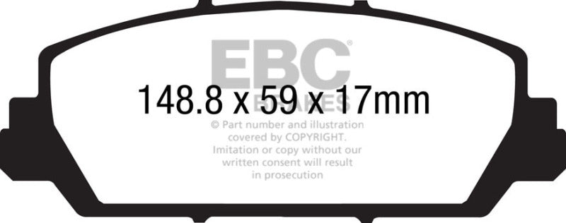 EBC DP41896R 12+ Acura RDX 3.5 Yellowstuff Front Brake Pads