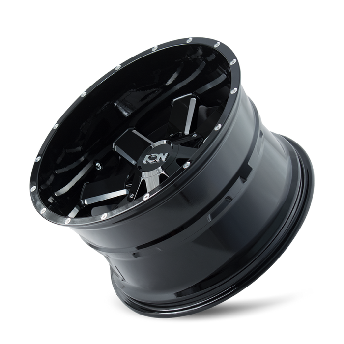 ION Wheels 141-2152M ION Type 141 20x10 / 5x127 BP / -19mm Offset / 87mm Hub Gloss Black Milled Wheel