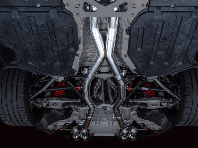 AWE Tuning 3020-43482 AWE Track Edition Catback Exhaust for BMW G8X M3/M4 - Chrome Silver Tips