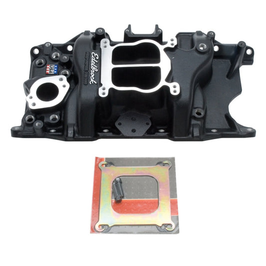 Edelbrock EDE21763 SBM Performer Manifold - 318/360 - Black