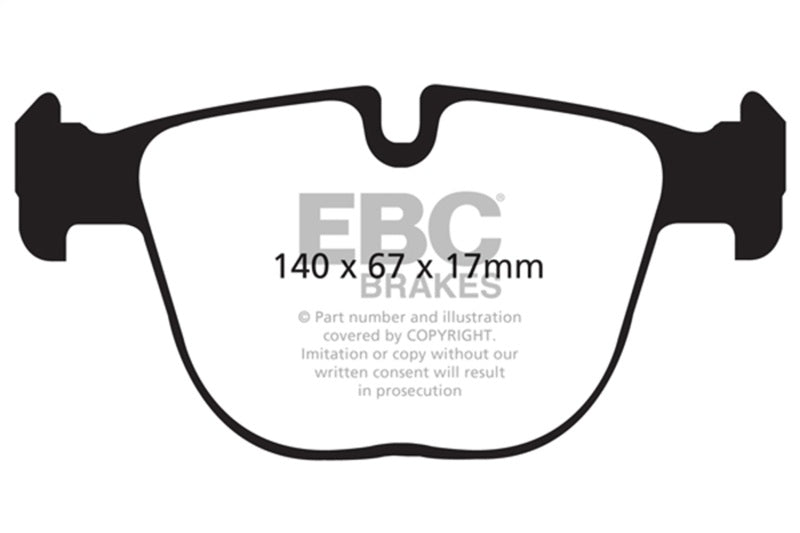 EBC DP32008C 10+ BMW X5M 4.4 Twin Turbo Redstuff Rear Brake Pads