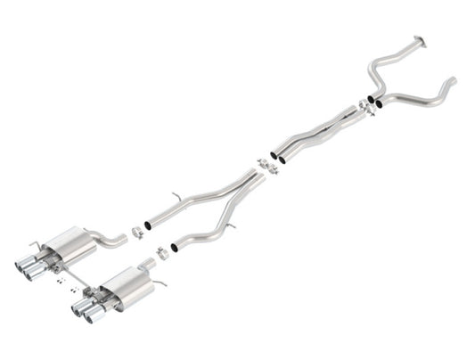 Borla 140692 2016 Cadillac ATS-V 3.6L Twin Turbo Catback Exhaust 4in Tips Dual Split Rear Exit