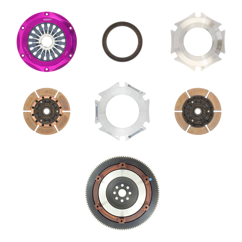 Exedy FM022HD 2004-2014 Subaru Impreza WRX STI H4 Hyper Twin Cerametallic Clutch Sprung Center Disc Pull