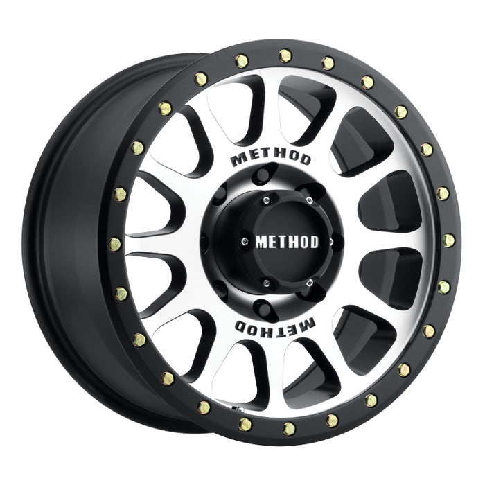 Method Wheels MR30578587300 Method MR305 NV 17x8.5 0mm Offset 8x170 130.81mm CB Machined/Black Street Loc Wheel