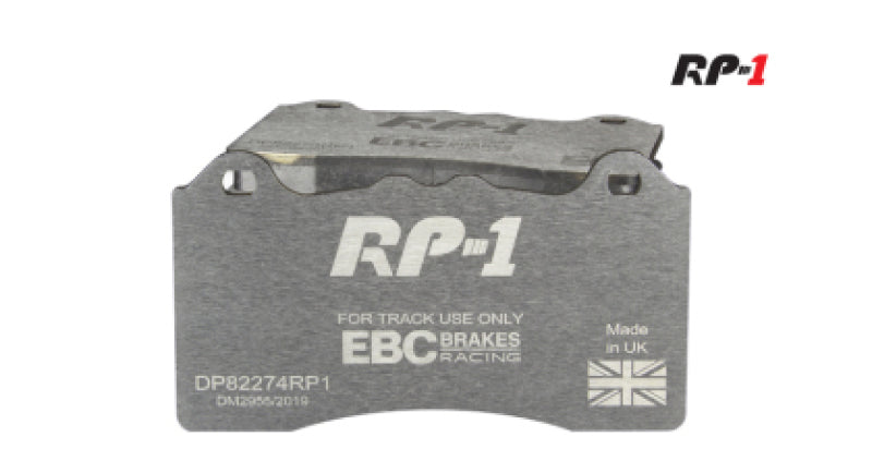 EBC DP82302RP1 Racing 2020+ Toyota GR Supra 2.0 Turbo / 2019 BMW 330 G20 2.0 Turbo RP-1 Race Front Brake Pads
