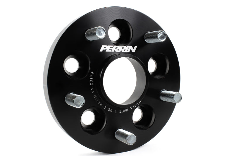 Perrin Performance PSP-WHL-220BK PERRIN Subaru/Toyota/Scion 20mm Wheel Adapter (Bolt-On Type) 5x100 to 5x114.3 w/56mm Hub - Pair