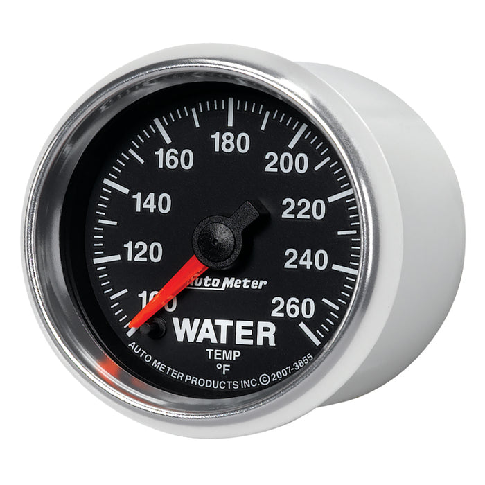 AutoMeter 3855 Autometer GS 100-260 degree Electronic Water Temperature Gauge