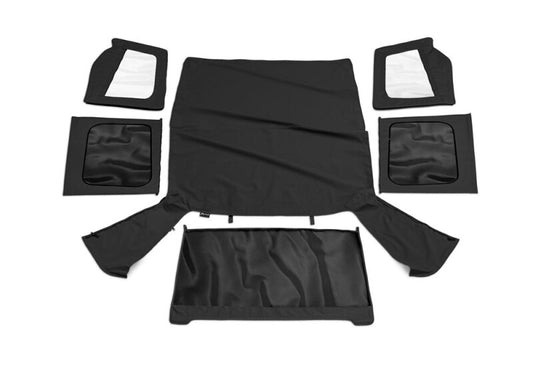Rampage 99415 1988-1995 Jeep Wrangler(YJ) OEM Replacement Top - Black Denim