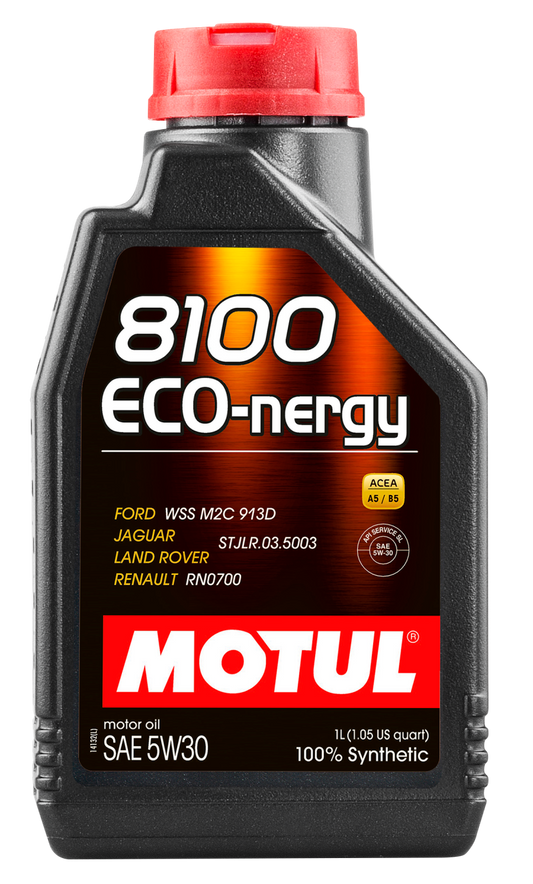 Motul 102782 1L Synthetic Engine Oil 8100 5W30 ECO-NERGY - Ford 913C