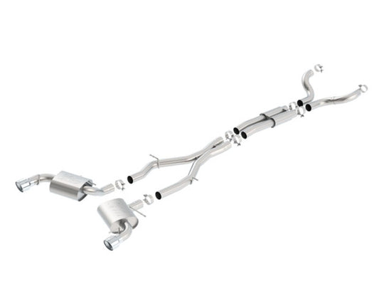 Borla 140690 16-17 Chevy Camaro SS 6.2L ATAK Catback Single Split Rear Exit Exhaust w/Single Tips