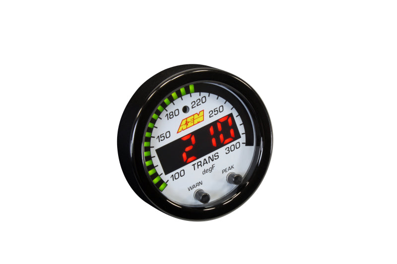 AEM 30-0302 X-Series Temperature 100-300F Gauge Kit (ONLY Black Bezel and Water Temp. Faceplate)