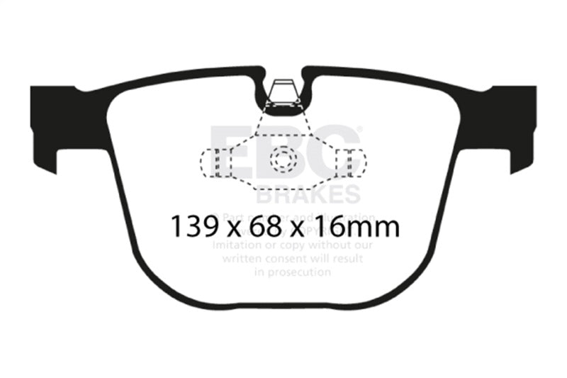 EBC DP31451C 08-10 BMW M3 4.0 (E90) Redstuff Rear Brake Pads