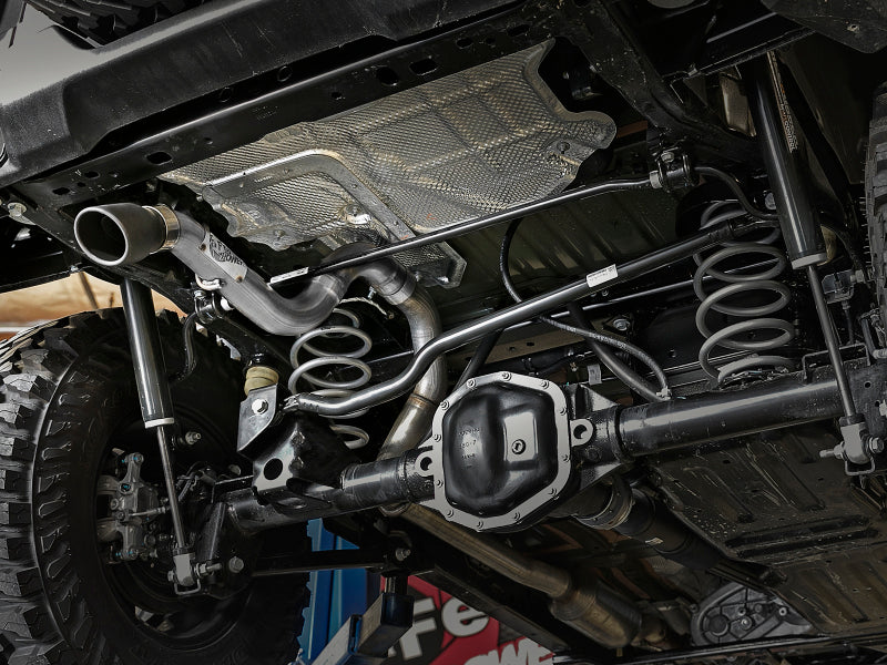 aFe 49-48070-1B MACH Force-Xp Axle-Back Exhaust System w/Black Tip 18-20 Jeep Wrangler L4-2.0T / V6-3.6L