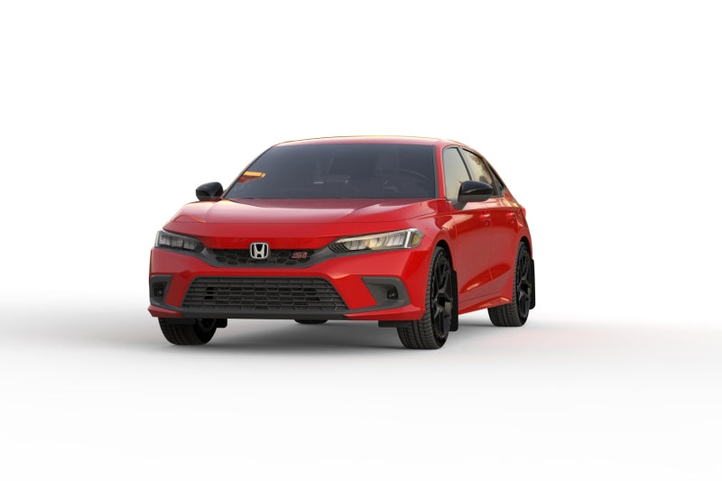 Rally Armor MF90-UR-BLK/RD 22-25 Honda Civic/Civic Si/Sport Black UR Mud Flap w/Red Logo