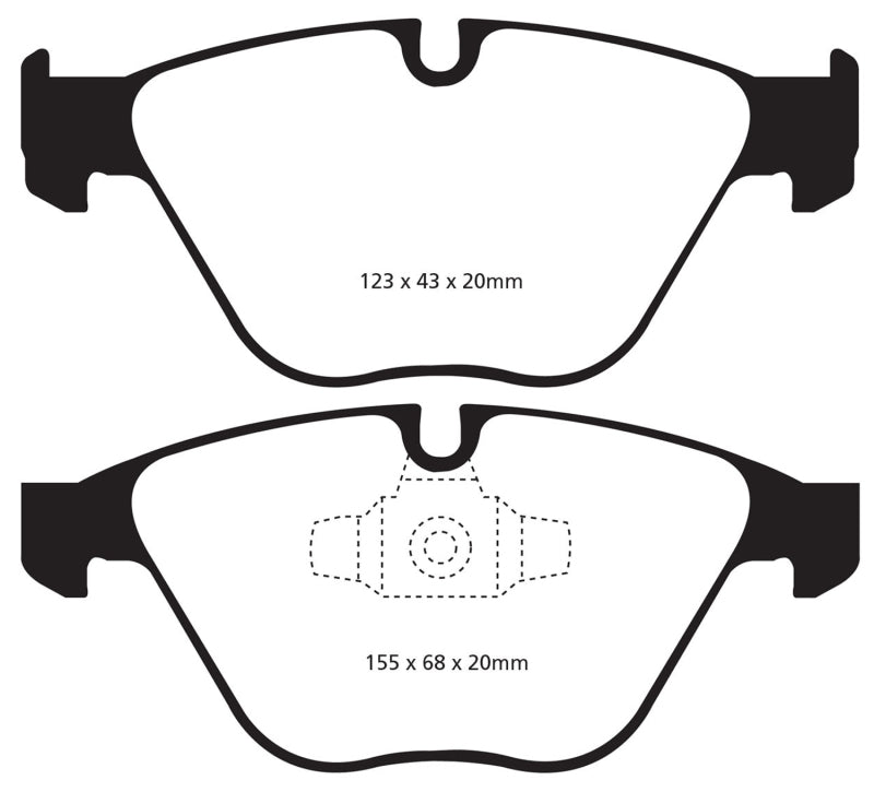 EBC DP31512C 13+ BMW X1 2.0 Turbo (28i) Redstuff Front Brake Pads