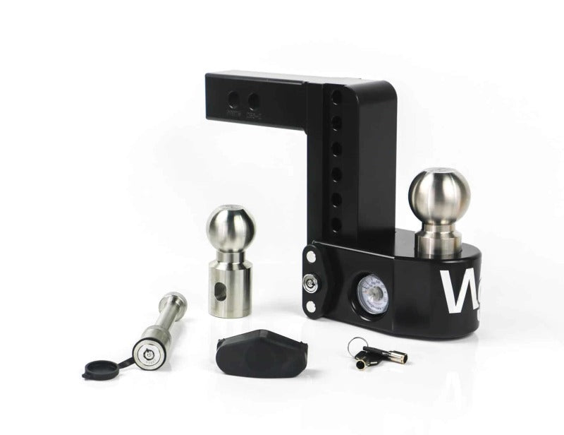 Weigh Safe WS6-2-KA-CER-BLA 6in Drop Hitch w/Built-in Scale & 2in Shank (8K/12.5K GTWR) w/WS05 - Black Cerakote
