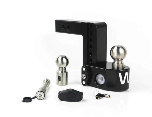 Weigh Safe WS6-2-KA-CER-BLA 6in Drop Hitch w/Built-in Scale & 2in Shank (8K/12.5K GTWR) w/WS05 - Black Cerakote